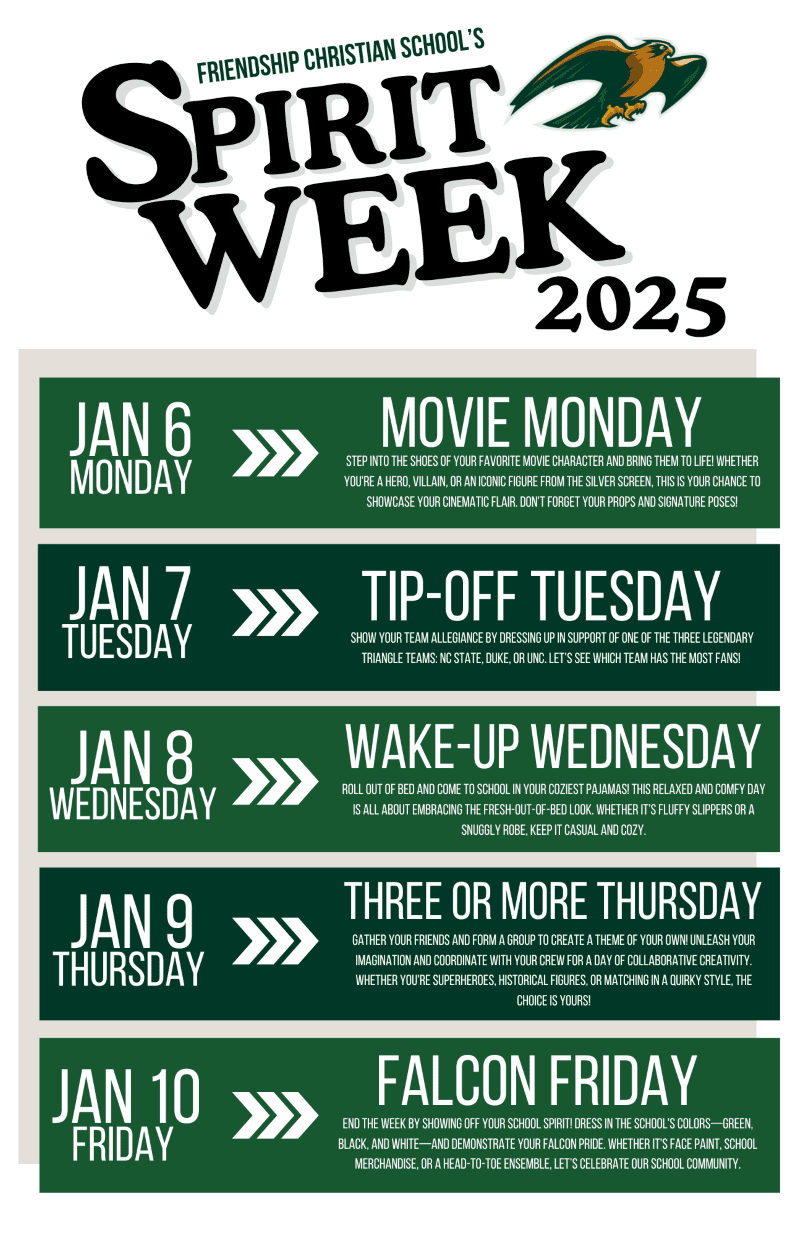 Spirit Week graphic